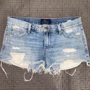 Light wash shorts